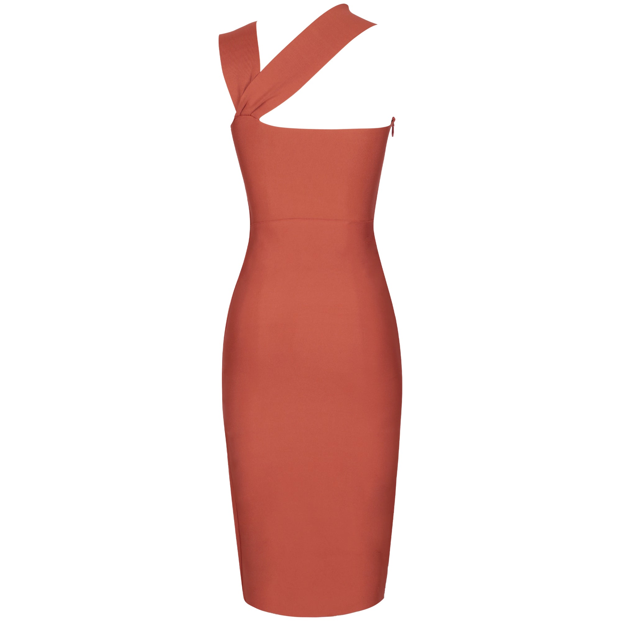 Waist Hollow Asymmetrical Over Knee Bandage Dress HL8363