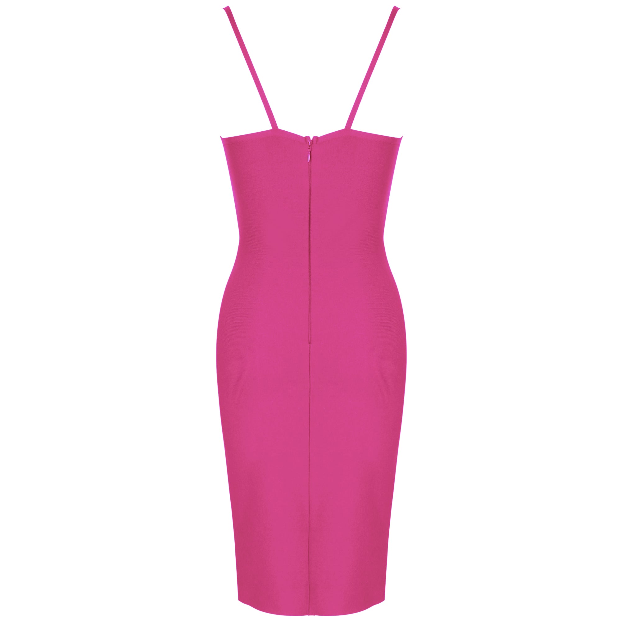 Strappy Sleeveless Plain Midi Bandage Dress PK092003