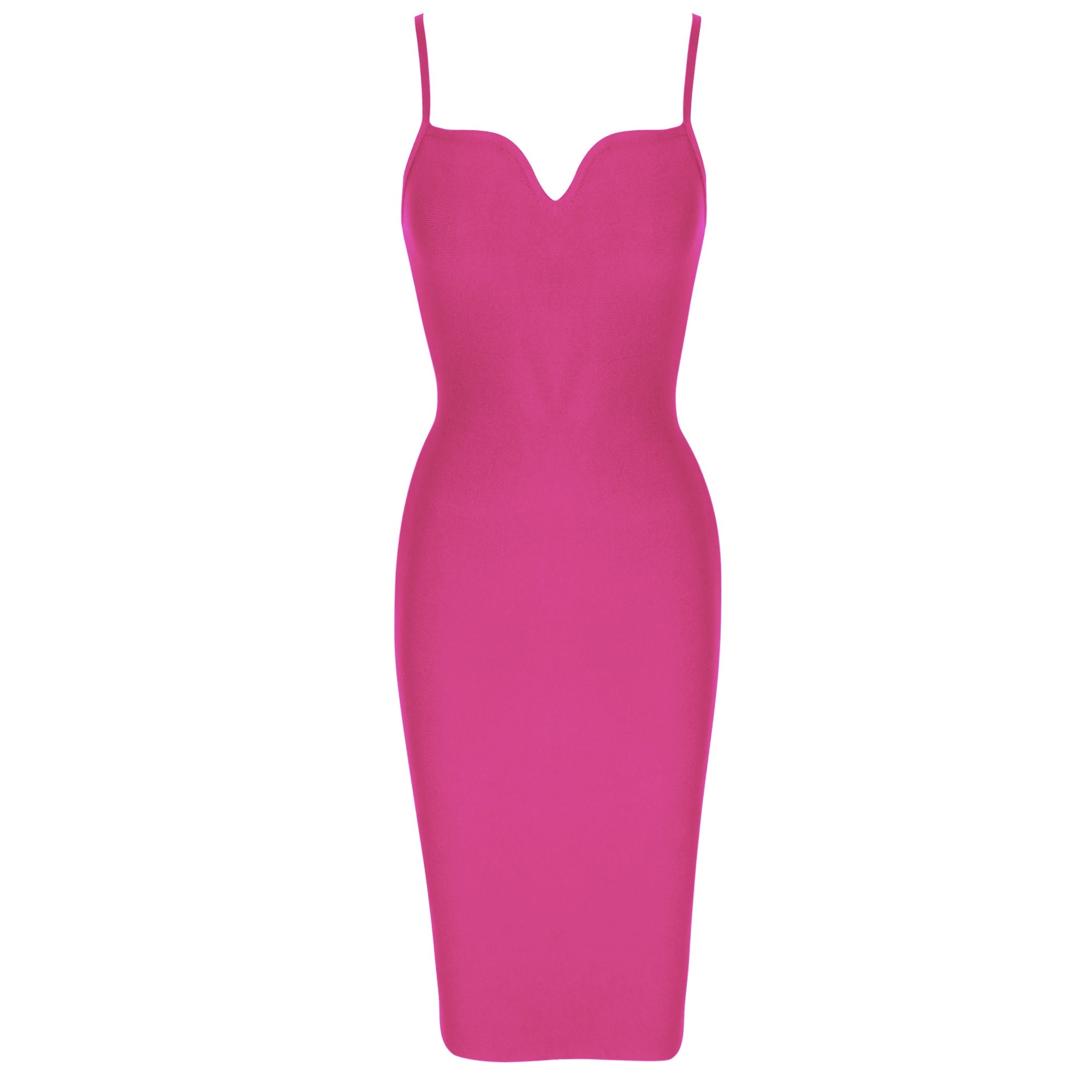 Strappy Sleeveless Plain Midi Bandage Dress PK092003