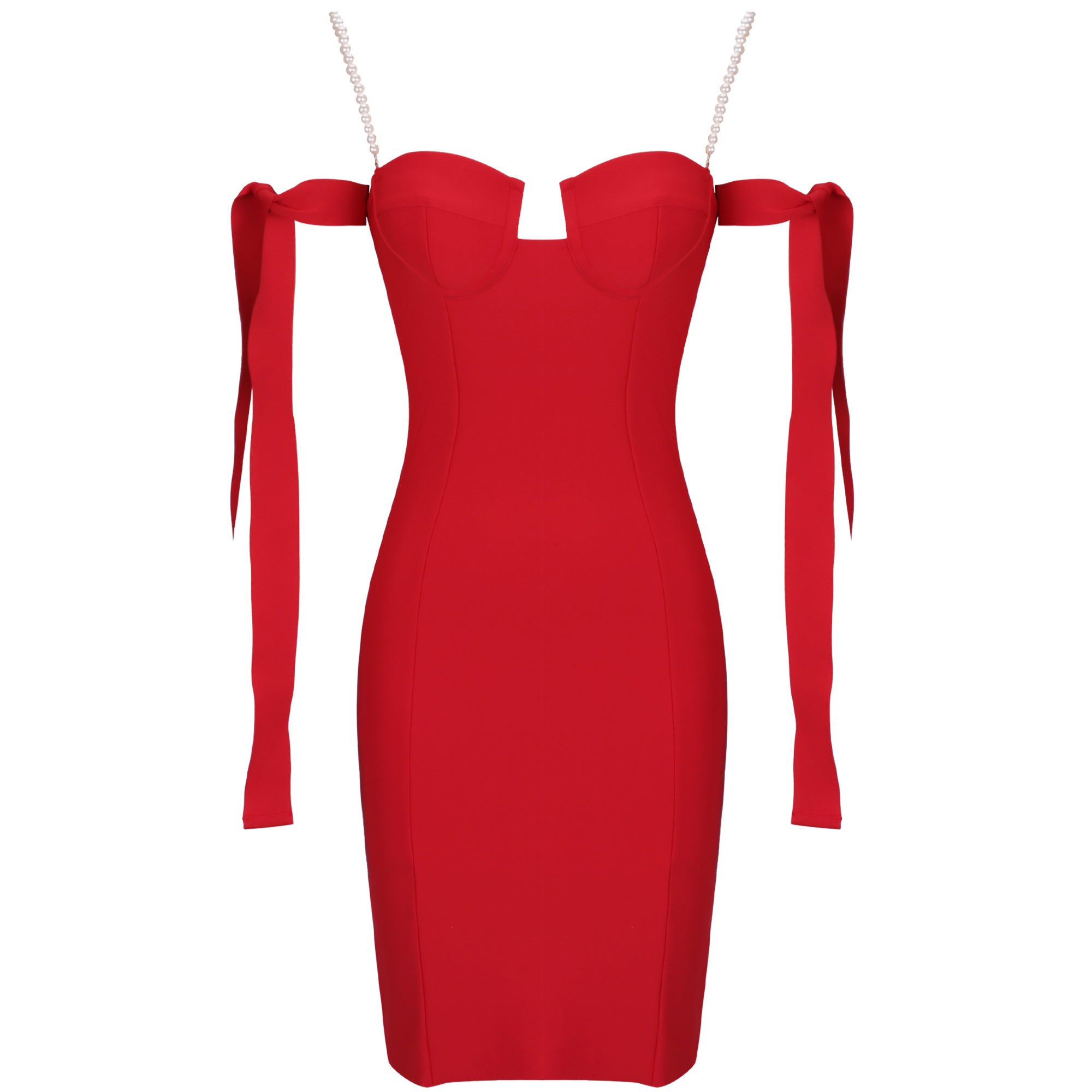 Strappy Short Sleeve Tie Bandage Dress PF20008