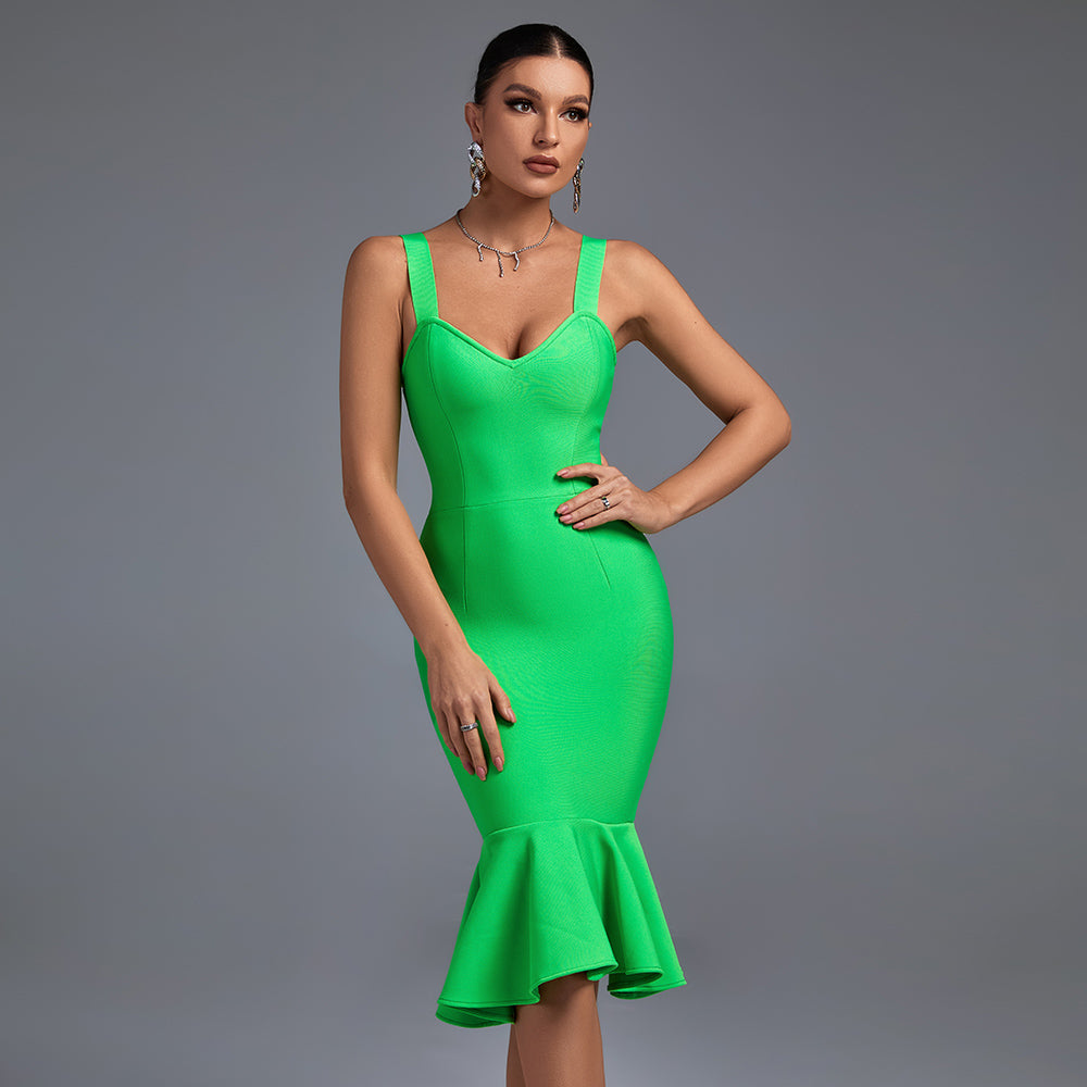 Fishtail Over Knee Bandage Dress PP19352