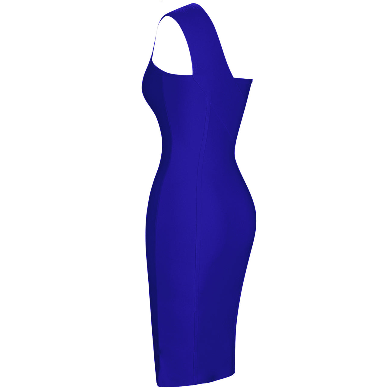 One Shoulder Asymmetrical Over Knee Bandage Dress PP40199