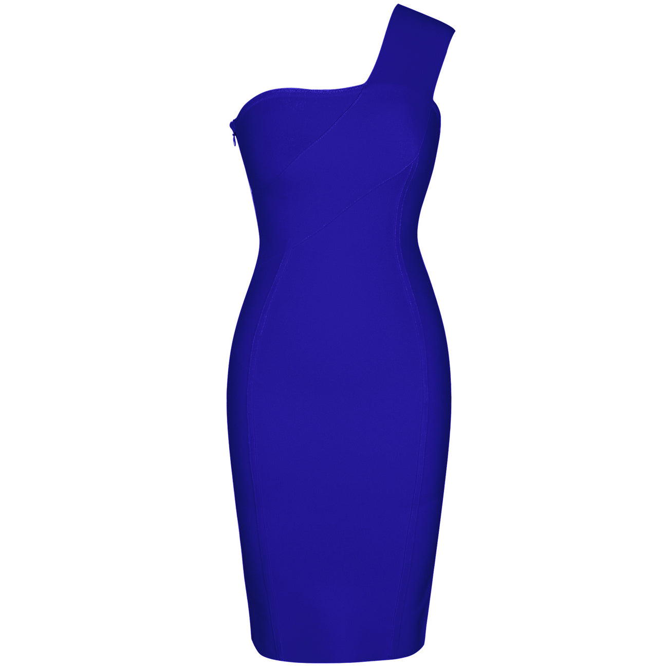 One Shoulder Asymmetrical Over Knee Bandage Dress PP40199